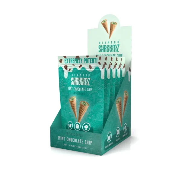 Mint Chocolate Chip Cones